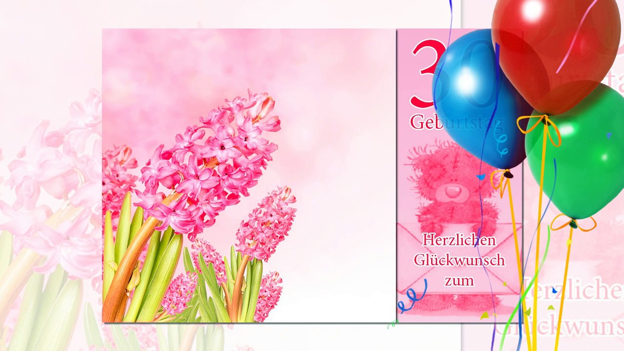 Herzlichen Glückwunsch zum 30 Geburtstag