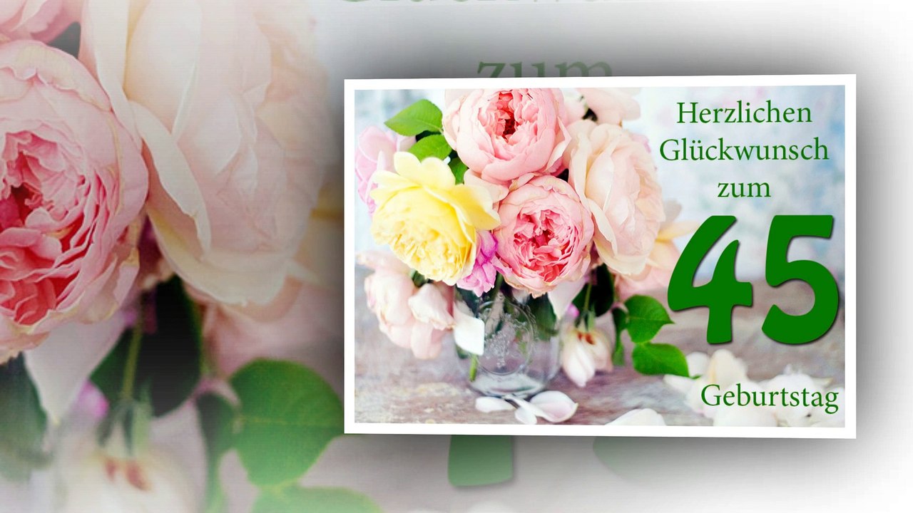 Herzlichen Glückwunsch zum 45 Geburtstag