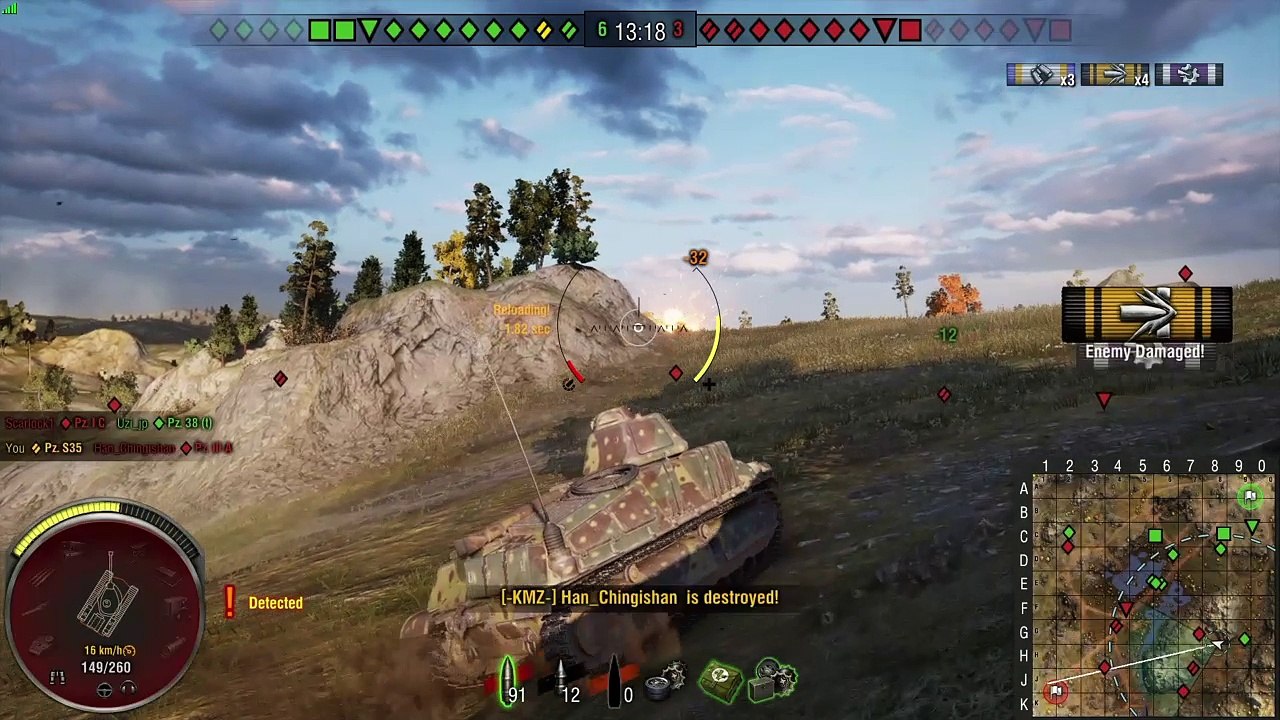 Topgun mitali Pz S35 tankilla