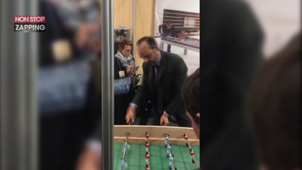 Edouard Philippe joue au baby-foot avec Benoist Apparu (vidéo)