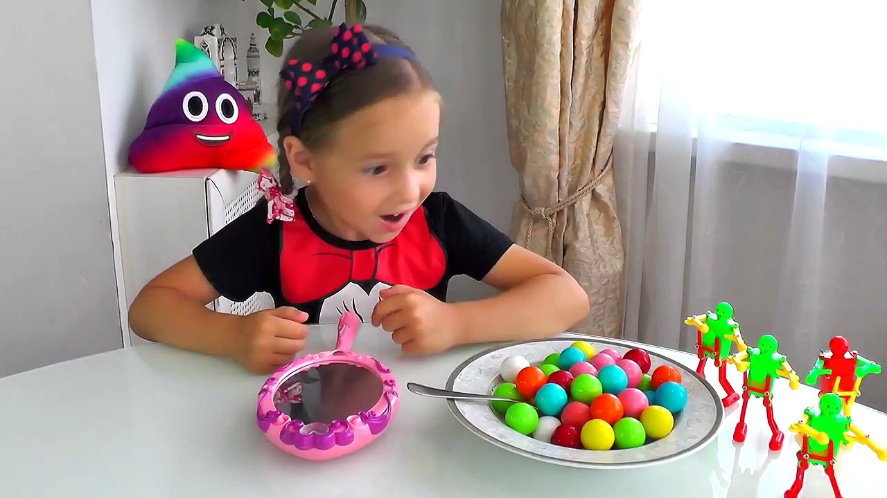 Bad Kid learn colors with Real food vs candy food, nursery rhymes for kids songs Transform Magiс Car