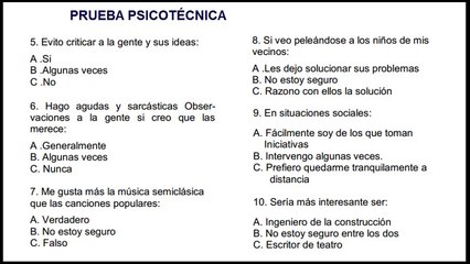 PRUEBA PSICOTÉCNICA MÓDULO 2