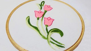 Hand Embroidery Design of Burden Stitch