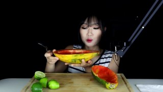 ASMR Papaya 파파야 | MINEE EATS