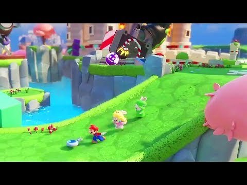 MARIO + THE LAPINS CRETINS Kingdom Battle Gameplay (E3 2017)