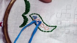 Hand Embroidery Design of Gujrati Stitch