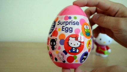 Play Doh Hello Kitty Surprise Eggs Huevos Surpresa ハローキティ キティ・ホワイト playdough by FunToys
