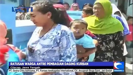 Yummi, Daging Kurban Dibagikan ke Warga dalam Bentuk Masakan Rendang