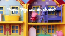 Faire porc ♛ Peppa george peur tombe toit Peppa disneykids portugais Brésil