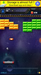 Brick Breaker Star Space King Level 8