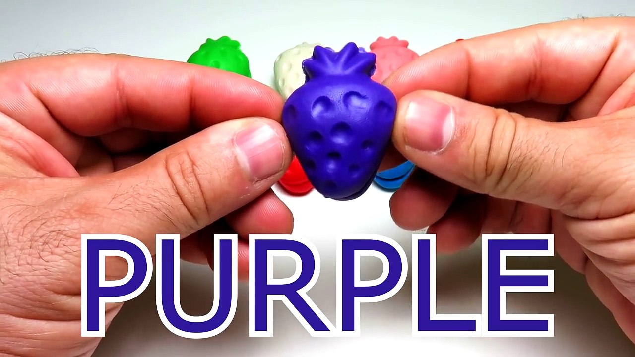 Learn Colors with Play Doh Strawberry Banana For Kids Aprende los colores en Ingles con pl