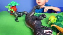 Video Niños para dinosaurio dinosaurios huevos juguetes toda la serie de los niños consecutivos sobre los dinosaurios