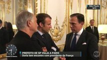 Prefeito João Doria encontra o presidente da França em Paris