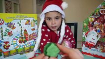 Play Doh and Kinder Surprise Christmas Advent Calendar Day 1 plus MLP Maxi Kinder Eggs Fun