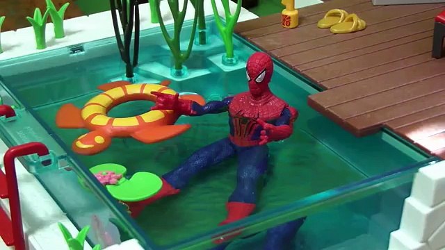 Piscina hombre araña nadando juguete juguetes1 Spider-Man Juego piscina