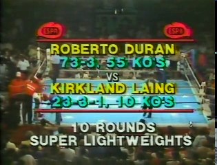 Roberto Duran vs Kirkland Laing (04-09-1982) Full Fight