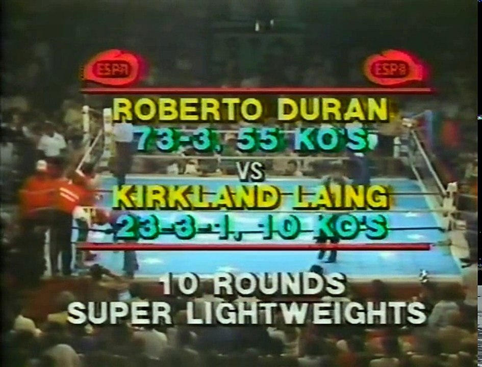 Roberto Duran vs Kirkland Laing (04-09-1982) Fu...