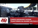 Carros queimados causam transtornos após assalto a Protege | Jornal da Manhã | Jovem Pan