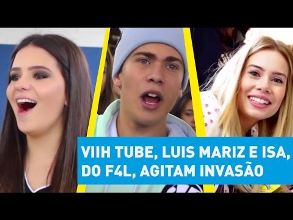 Viih Tube, Luis Mariz e Isa, do F4L, agitam invasão da Copa Bubbaloo JP