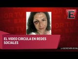 Difunden video posterior a la agresión a Ana Gabriela Guevara