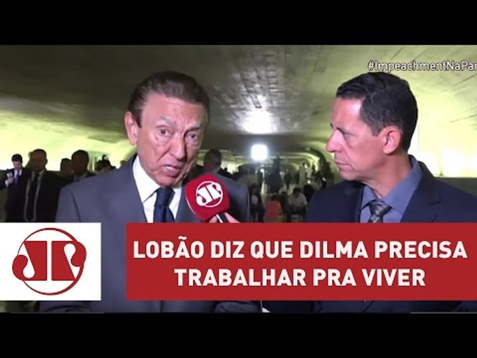 Lobão diz que Dilma precisa trabalhar pra viver | Jovem Pan