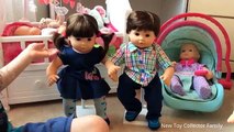 Americano bebé por colector de muñecas chica Nuevo cuatrillizos juguete gemelos Unboxing bitty bitty f