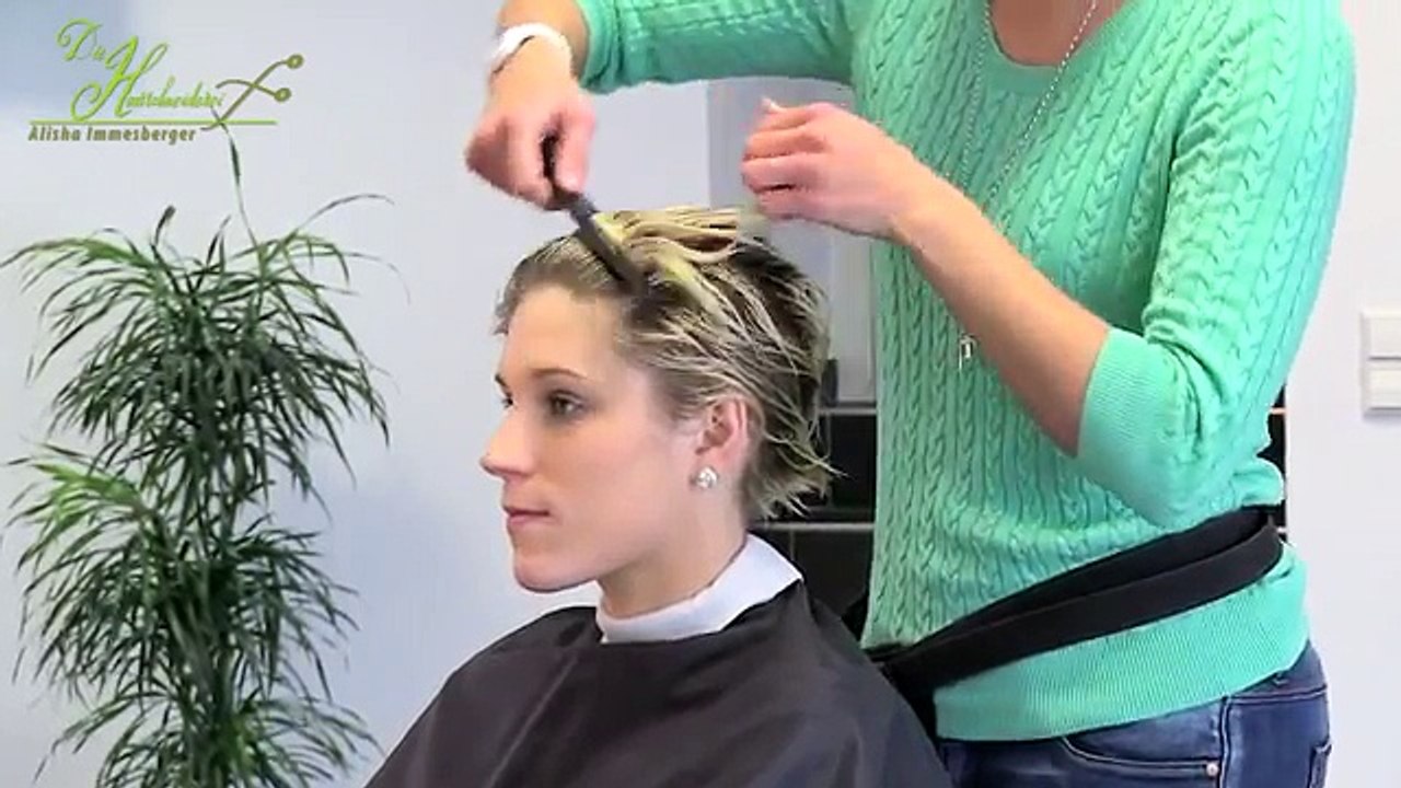 Zumbido por Corte extremo cabello Corte de pelo Cambio de imagen nuca duendecito corto vender a menor precio que mujer Alisha heide