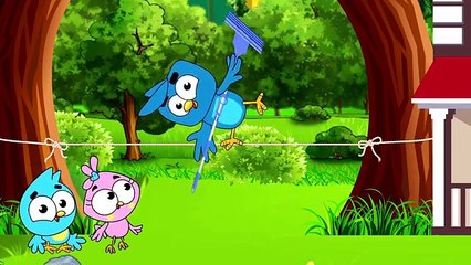 Birds Family Ate Stale Food Eps Cartoon Animation Nursery Rhymes by Arnold Thurlow