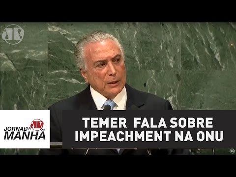 Temer surpreende ao falar sobre impeachment na ONU | Thiago Uberreich | Jovem Pan