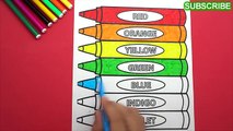 Apprendre les couleurs pour enfants et couleur Précédent à école coloré crayon coloration