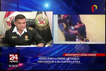 Detienen a hombre que agredió a su hijo en el aeropuerto Jorge Chávez