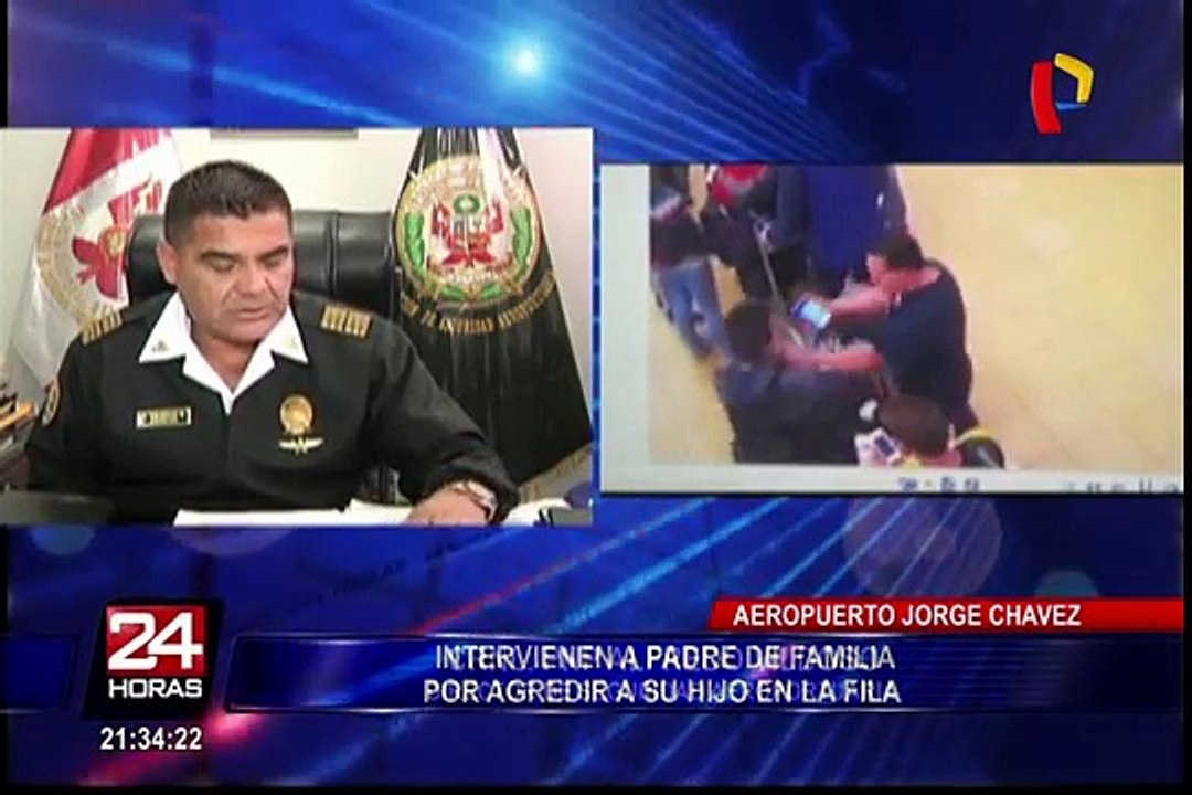 Detienen a hombre que agredió a su hijo en el aeropuerto Jorge Chávez
