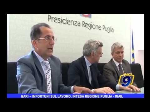 Bari | Infortuni sul lavoro, intesa Regione Puglia - INAIL