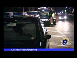 Al via i "saldi" anche per le multe