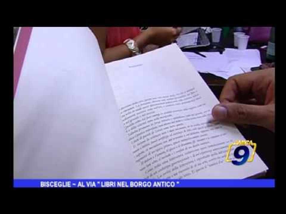 Bisceglie | Al via "Libri nel borgo antico"