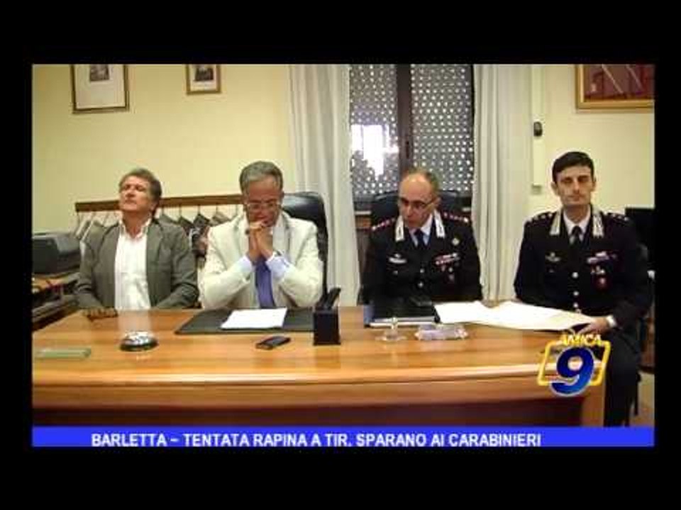Barletta | Tentata rapina a tir, sparano ai carabinieri