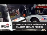 Acidente entre dois ônibus em Diadema deixa 10 feridos | Jornal da Manhã | Jovem Pan