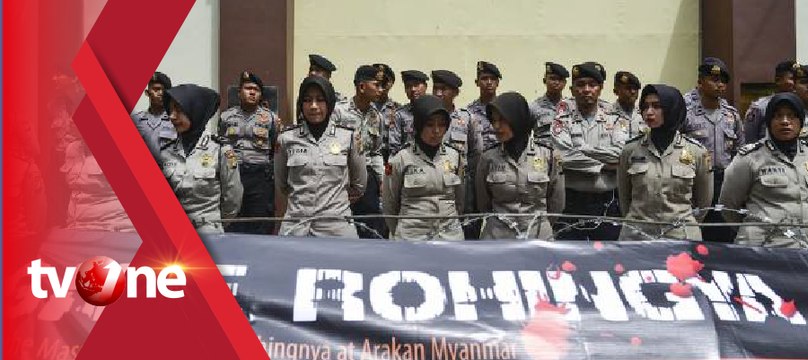 Protes Pembantaian Muslim Rohingya, Massa Unjuk Rasa di Kedubes Myanmar
