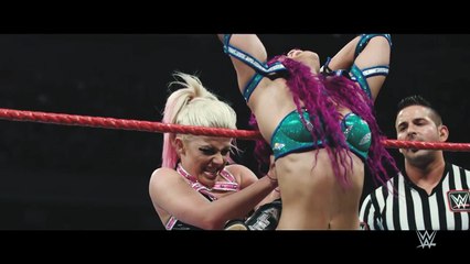 Slow Motion Footage Of Alexa Bliss vs. Sasha Banks