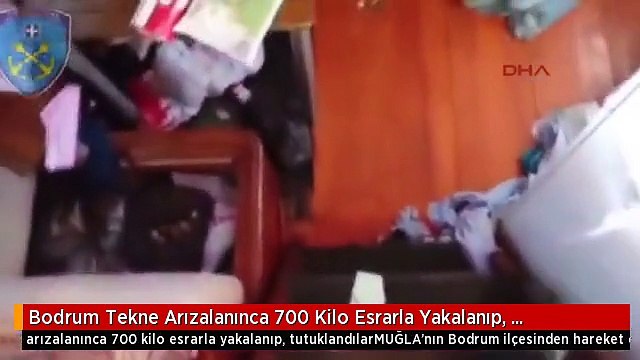 Bodrum Tekne Arızalanınca 700 Kilo Esrarla Yakalanıp, Tutuklandılar