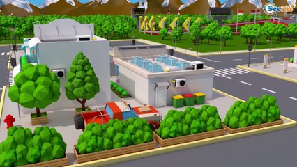 Yellow Excavator Construction Truck - Car Factory - Video Compilation For Kids Cars & Trucks Stories