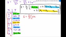 Numeric Integration Using Simpsons Rule