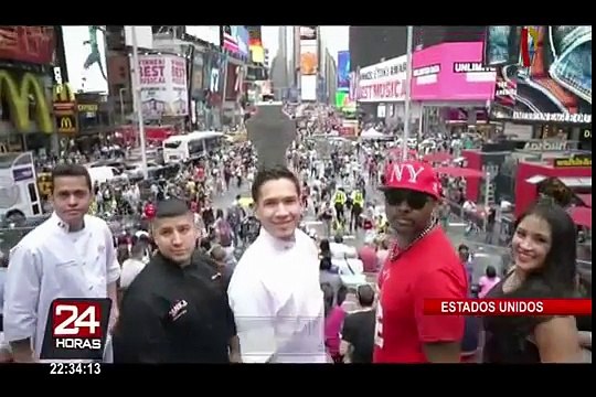 Chefs peruanos reparten ceviche en las calles de Nueva York