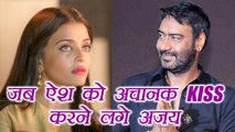 Ajay Devgn ACCIDENTALLY KISSED Aishwarya Rai Bachchan | FilmiBeat