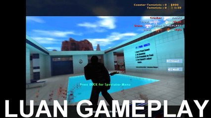 LUAN GAMEPLAYS JOGANDO CS ( É TIPO CS GOL)