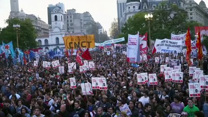 Violent clashes erupt in Buenos Aires over missing activist