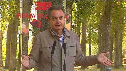 Zapatero: los independentistas están solos en su marcha atrás a la historia