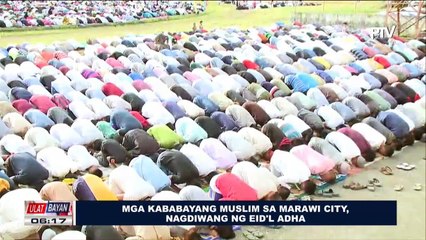 Mga kababayang Muslim sa Marawi City, nagdiwang ng Eid'l Adha