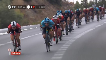 Chasing the breakaway at high speed / Exceso de velocidad en el peloton - Etapa 14 / Stage 14 - La Vuelta 2017