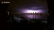 Lightning storm over the Thames